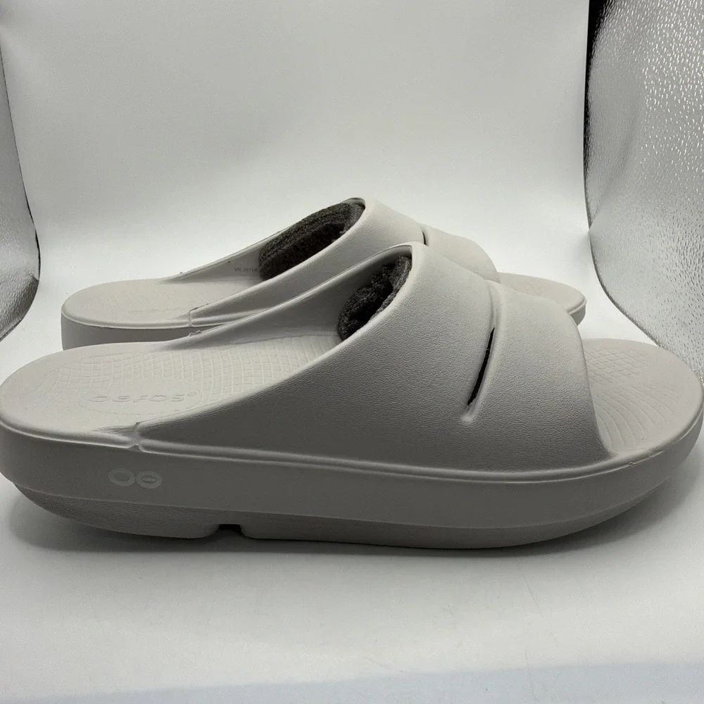 OOFOS OOAHH Nomad Moonstone Sandals EU 41 M8 W10 Recovery Comfort Shoes Unisex